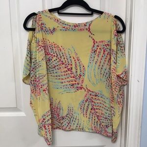 Lilly Pulitzer Trace Top In Starfruit Yellow Lush